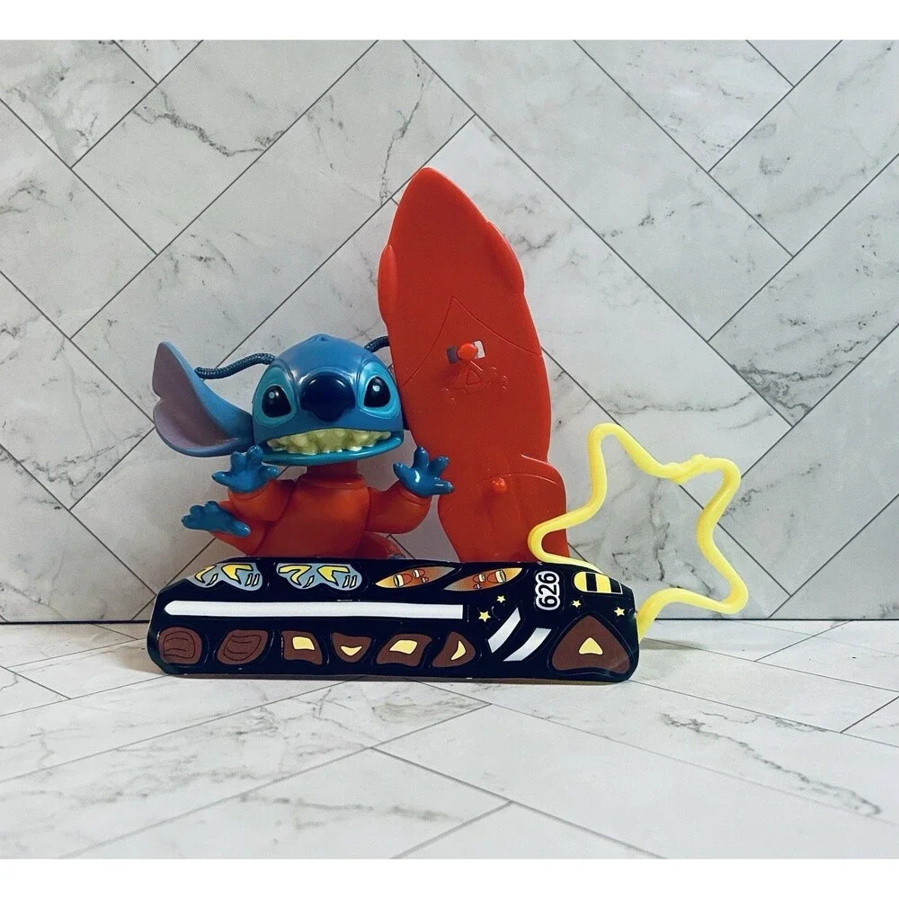 Vintage Stitch Bobble Head Surfboard Lilo & Stitch McDonald’s Happy Meal Toy